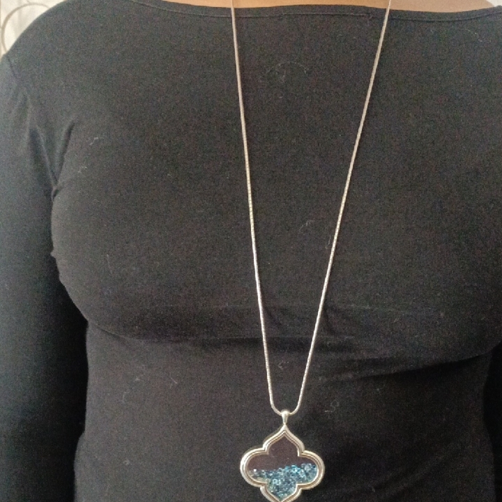 Brighton Blue and Silver Crystal Necklace